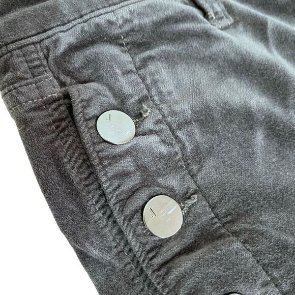 J. Brand Zion Velvet Crop Skinny Jeans in Asphalt Size 26 - Picture 6 of 14